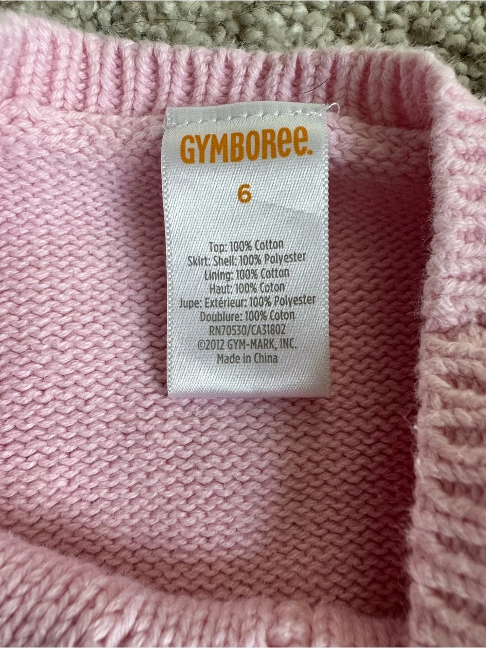 Gymboree Pink Knit Girls Sweater